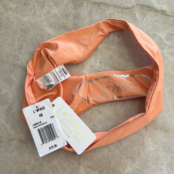 NWT L*Space Sandy Classic Bikini Bottom in‎ Tangerine Low-Rise Seamless Size XS - Picture 3 of 6